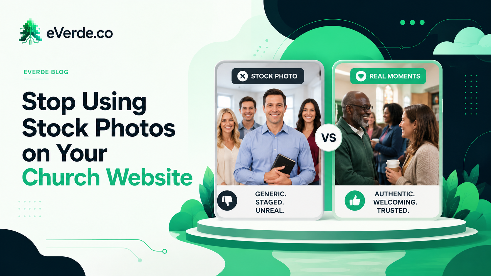 Stop Using Stock Photos on Your Church Website